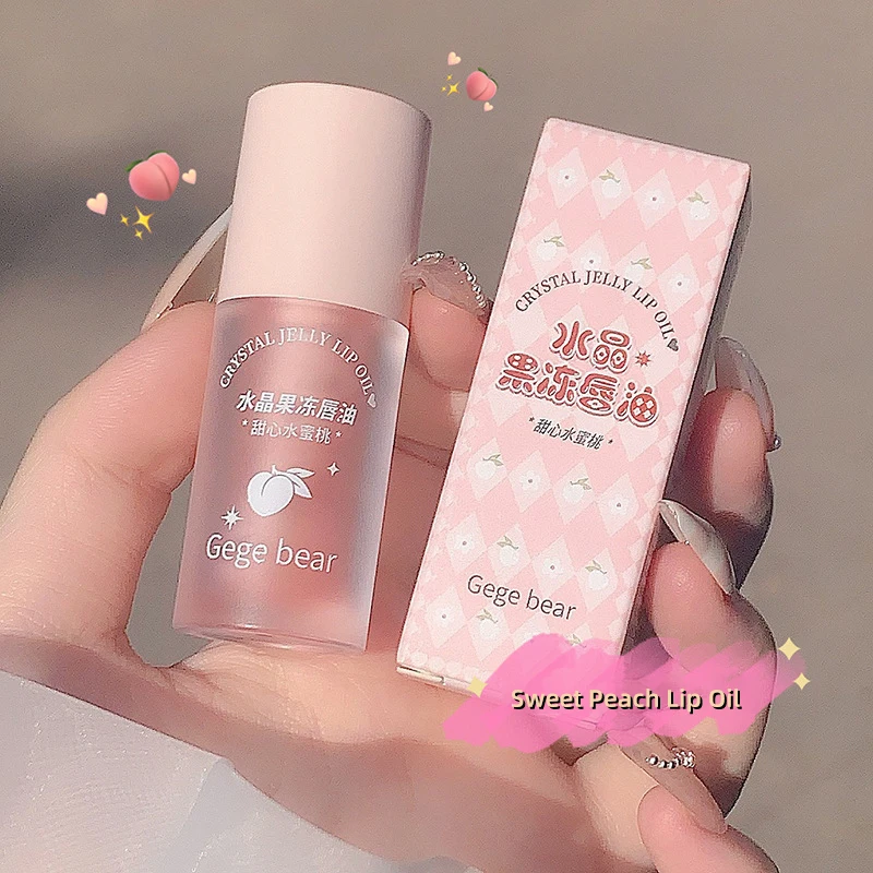 Fruit Crystal Jelly Lip Oil Crystal Hydrating Plumping Lip Gloss Lipstick Tinted Clear Fruit Lip Balm Korean Comestic Tools