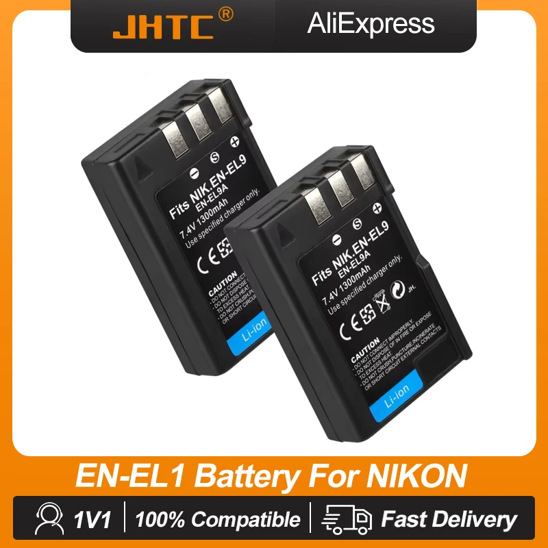 EN-EL9 EN EL9 batteria per Nikon D40 D60 D40X D5000 D300 L15 ENEL9A EN EL9a Batterie per fotocamera 1300mAh
