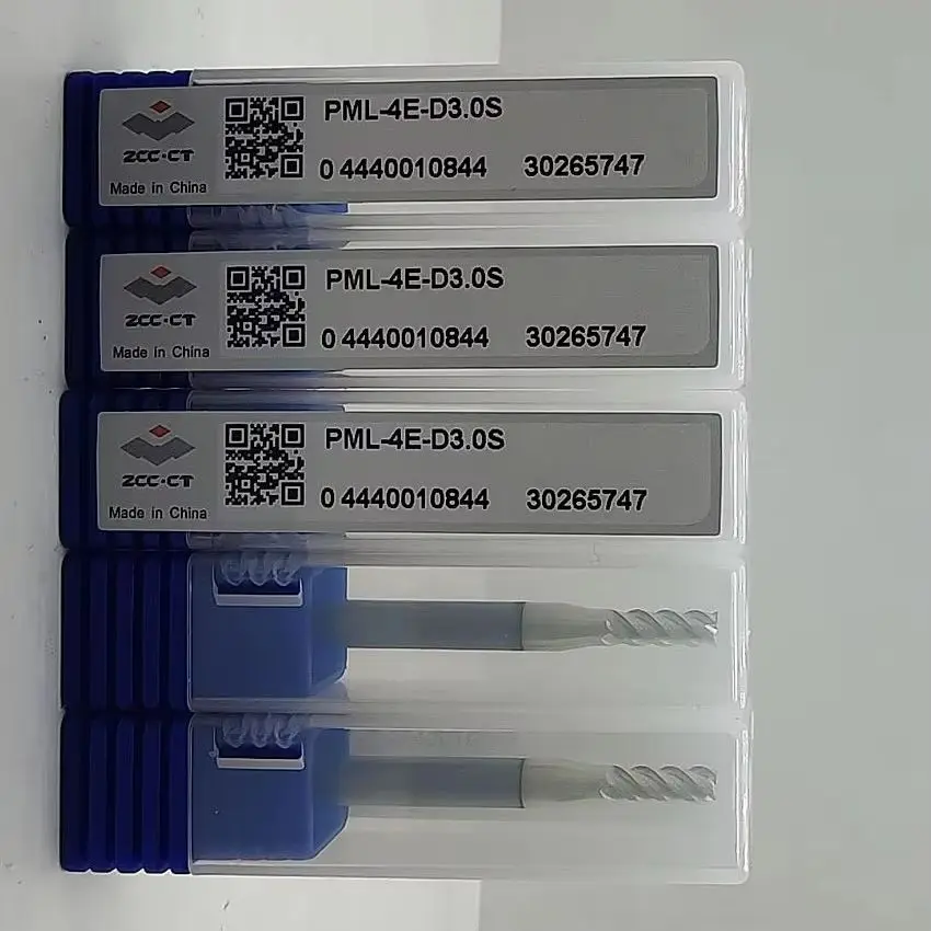 

PML-4E-D1.0S/PML-4E-D1.5S/PML-4E-D2.0S/PML-4E-D2.5S/PML-4E-D3.0S/PML-4E-D4.0S ZCC.CT CNC 4-edge Flat end mills 4T End Mills