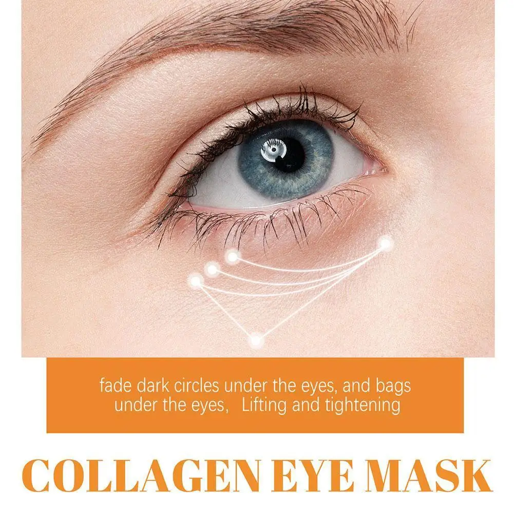 Máscara de colágeno para os olhos, máscara hidratante para remover o círculo escuro, para remover as linhas finas e a pele