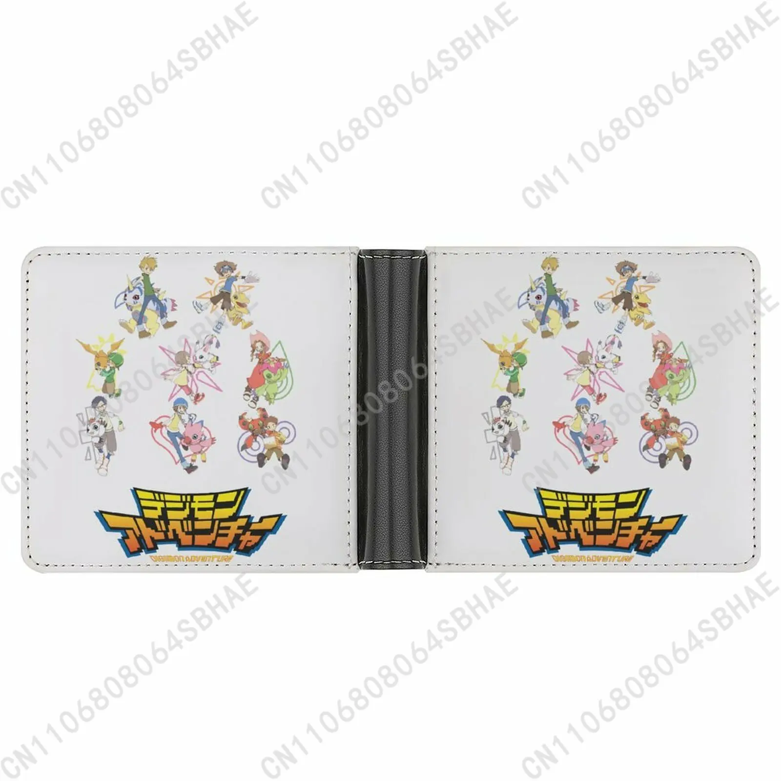 

Digimon Adventure Trendy Leather Wallet Teenage Girls Boys Personalized Slim Credit Card Holder Small Purse School Daily Use