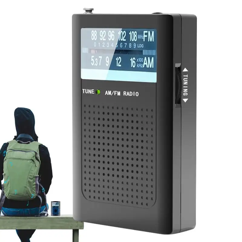 

Radios Portable Am Fm Weatherproof Outdoor Radio Double-Mode Listening Lightweight Energy-Saving Outdoor Gear For Adventures