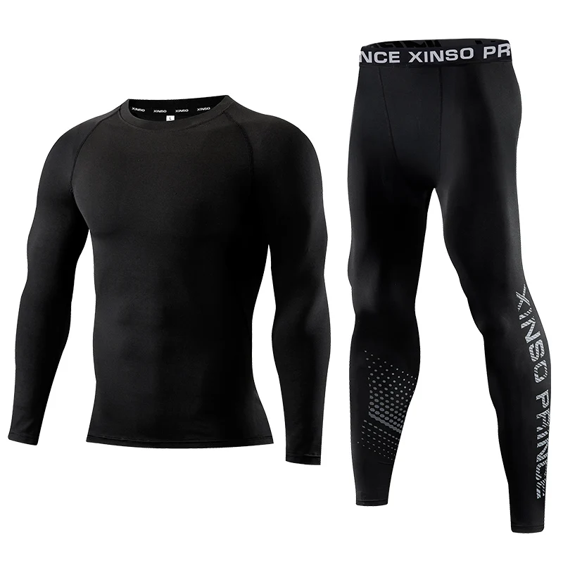 2-teiliges Herren-Kompressions-Sportbekleidungsset, Eng Anliegende Sport-Yoga-Sets, Workout-Jogging-Fitness-Kleidung, Trainingsanzug mit Hose – Detail 12
