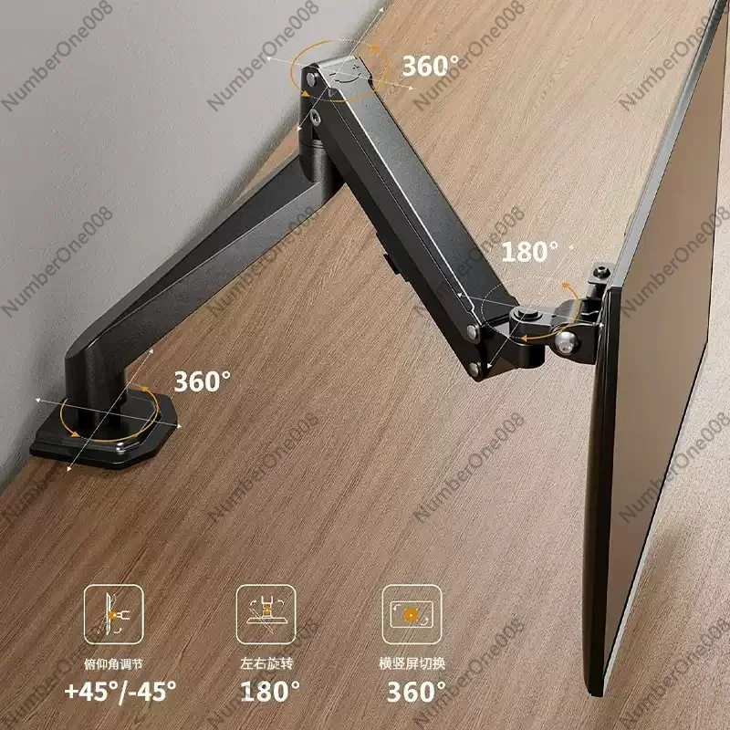 For Monitor Stand Arm Computer Desktop Support Frame Screen Robot Arm Lifting
