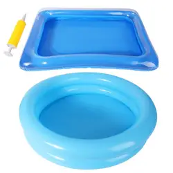 Inflatable Pool Foot Bath Foldable Swimming Pool Foot Soaking Bath Basin For ground Pool Beach Entrance Ladder