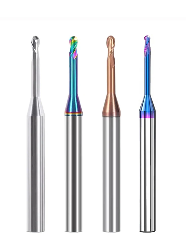 HRC65 HRC60 Wolframstahl-Schaftfräser mit tiefer Nut, 2 Schneiden, Hartmetall-Schaftfräser mit verlängerter Nut für Stahl und Aluminium – Detail 6