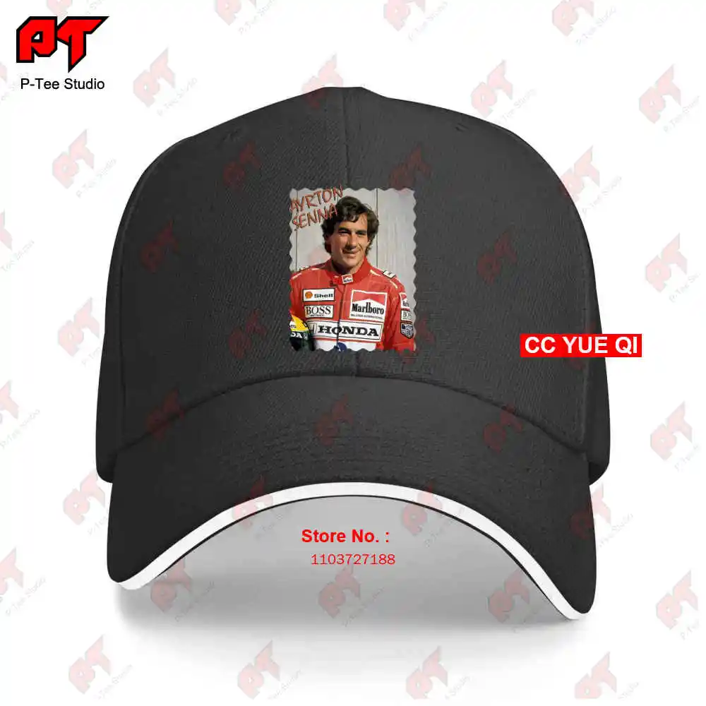 Vintage 90S Ayrton Senna Racing Baseball Caps Truck Cap 5AU2