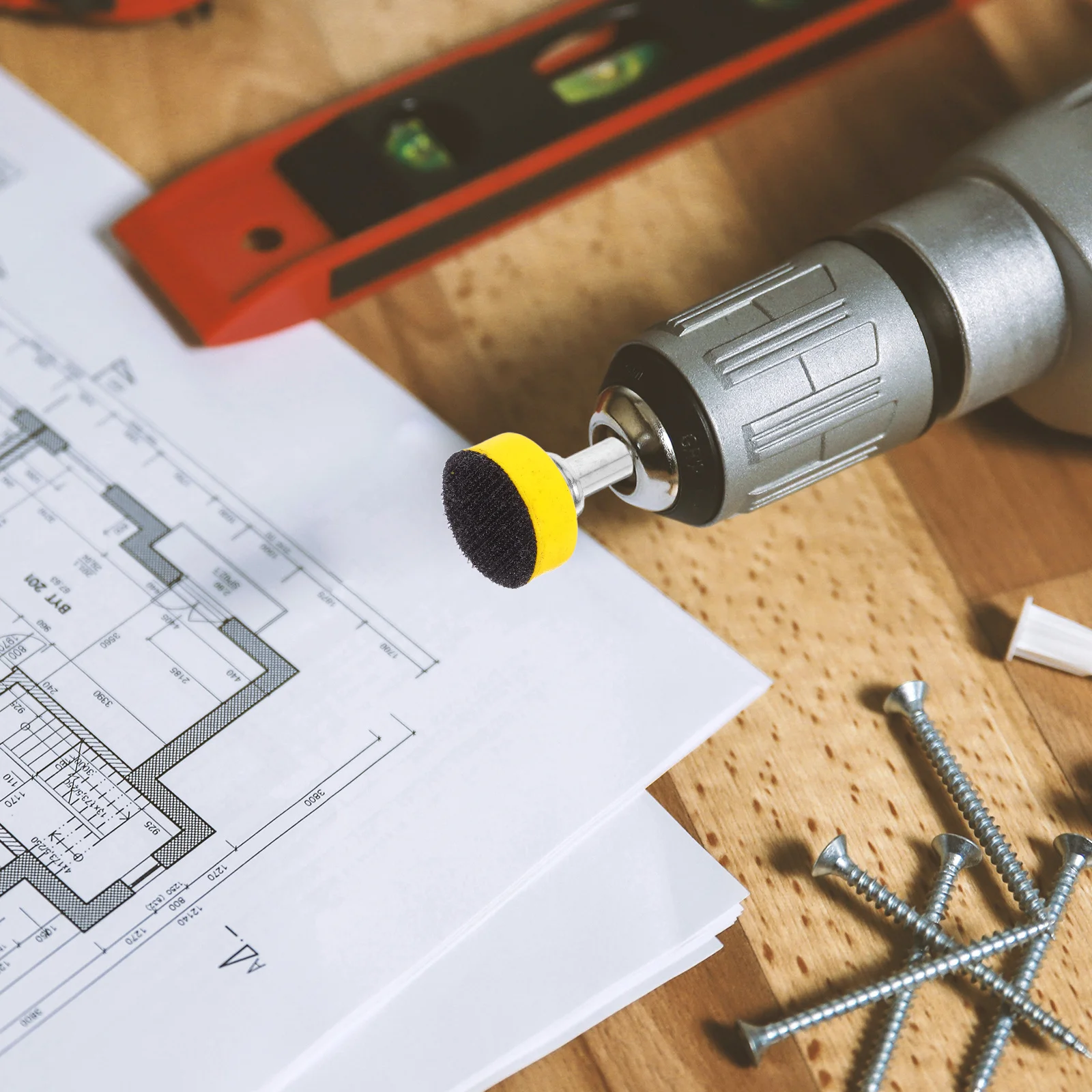 

100Pcs Round 25mm Hook Loop Sanding Discs Adhesive Sandpaper Wet Dry for Metal Wood Plastic Polishing Sanding Pads