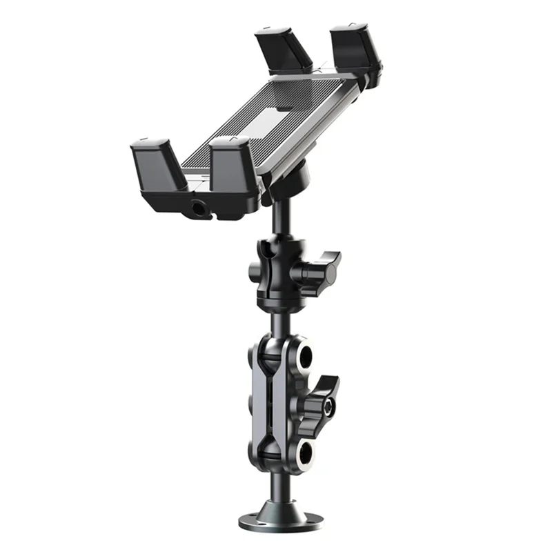 

AM-Car Phone Holder 360° Adjustable Heavy Duty Drill Base Dashboard Mount Tablet Support 2-Stage Stand For 4.7-13" Ipad