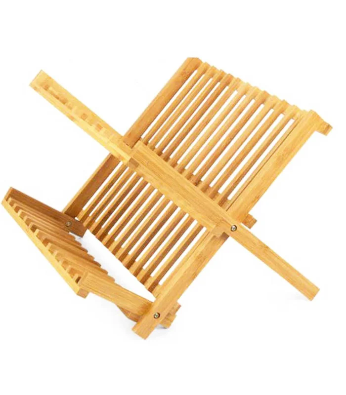 Bamboo dish drainer, two levels, organic dish drainer, 33x42x27 cm.