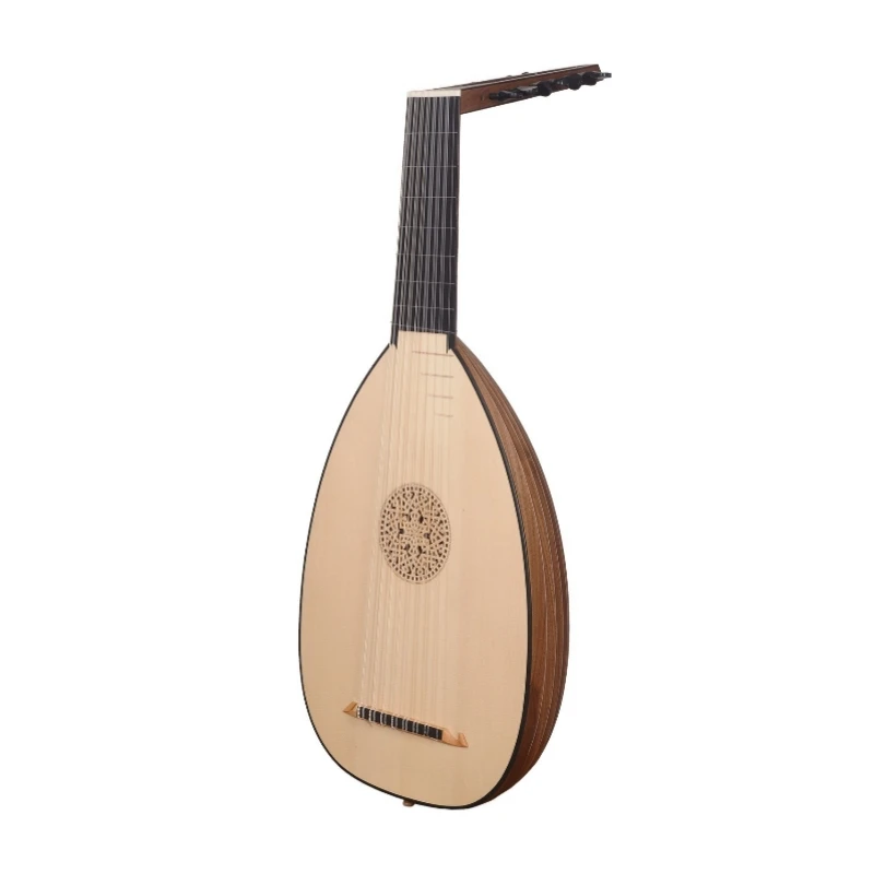 New Renaissance European professional lute, walnut 8-string maple pipa