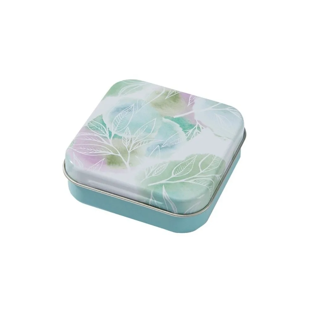 Eco-Friendly Candy Storage Box Metal Material Square Shape Mini Sealed Jars Durable Flip Top Tin Box for Home Organization