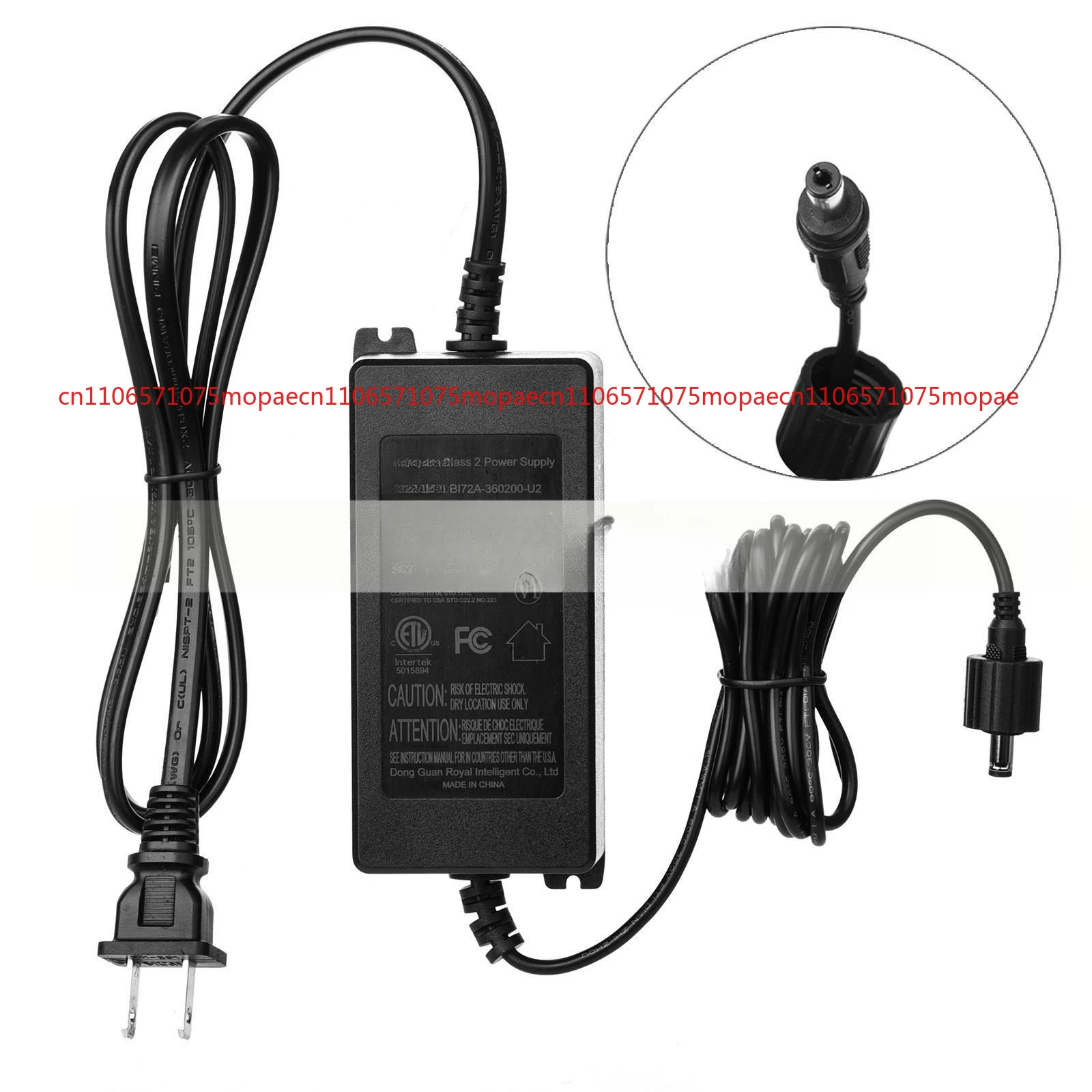 

Used for Govee AC Adapter BI72A-360200-U2 36V 2A for Govee RGBIC Outdoor LED Strip H70A3