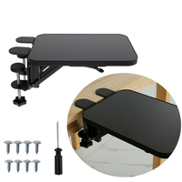 Adjustable Desk Extender Holder Computer Keyboard Tray Foldable Table Mount Arm Wrist Rest Shelf for Desk Home and Office