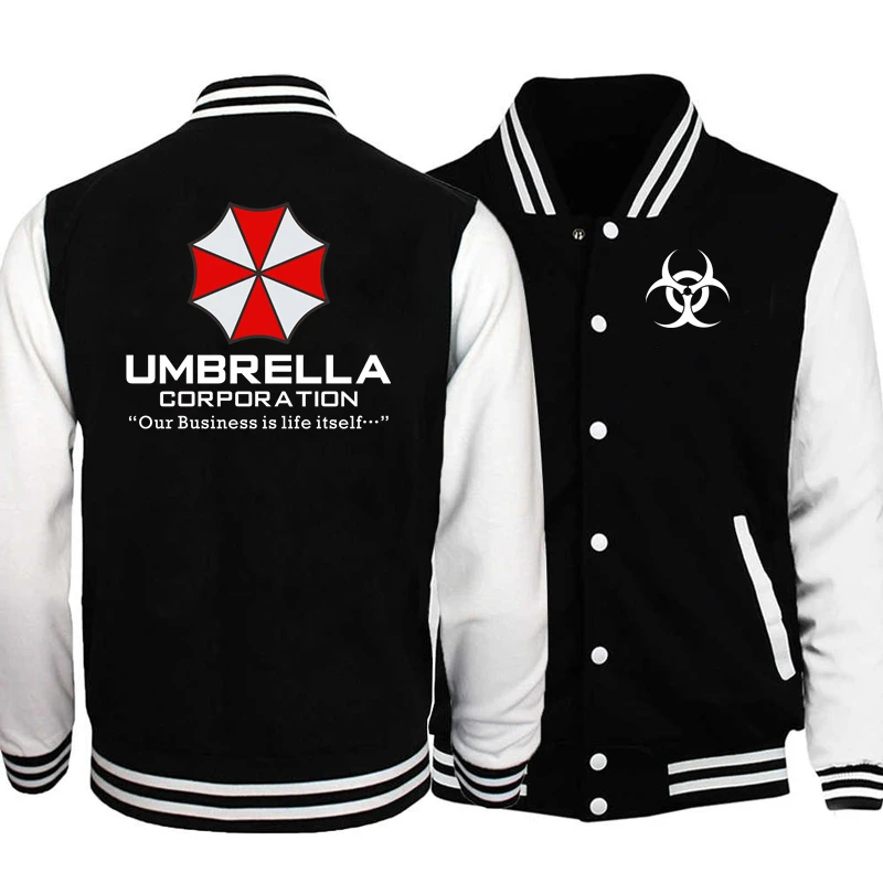 Umbrella Corporation-Veste de baseball imprimée pour hommes et femmes, Streetwear, Bomber Smile, Combinaison d'hiver pour enfants