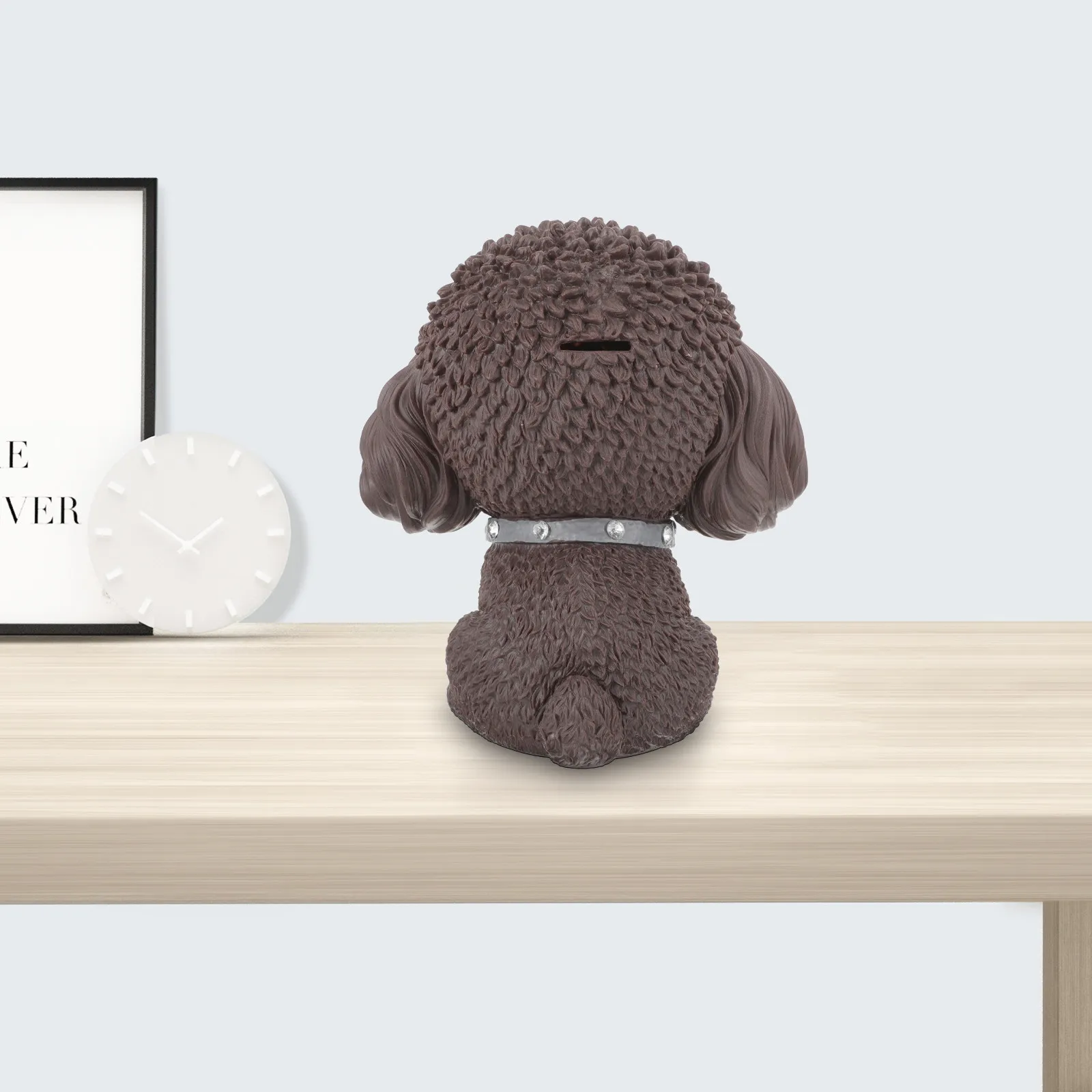 

Dog Shaped Piggy Bank Vinyl Unbreakable Cartoon Coin Money Bank Large Capacity Kids Money Jar Lovely Desktop Decor