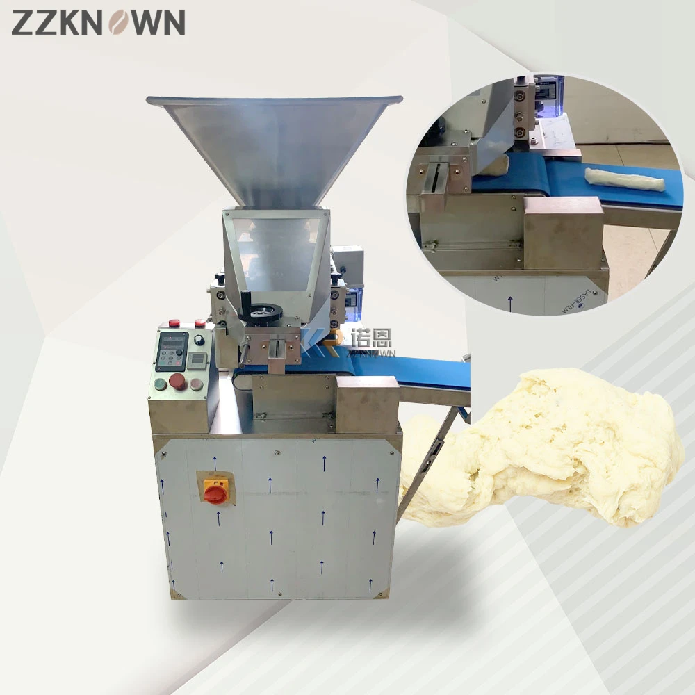 ماكينة تصنيع قطع كرات العجين الأوتوماتيكية بالكامل، كعكة همبرغر، مقسم عجين البيتزا، مستدير تجاري