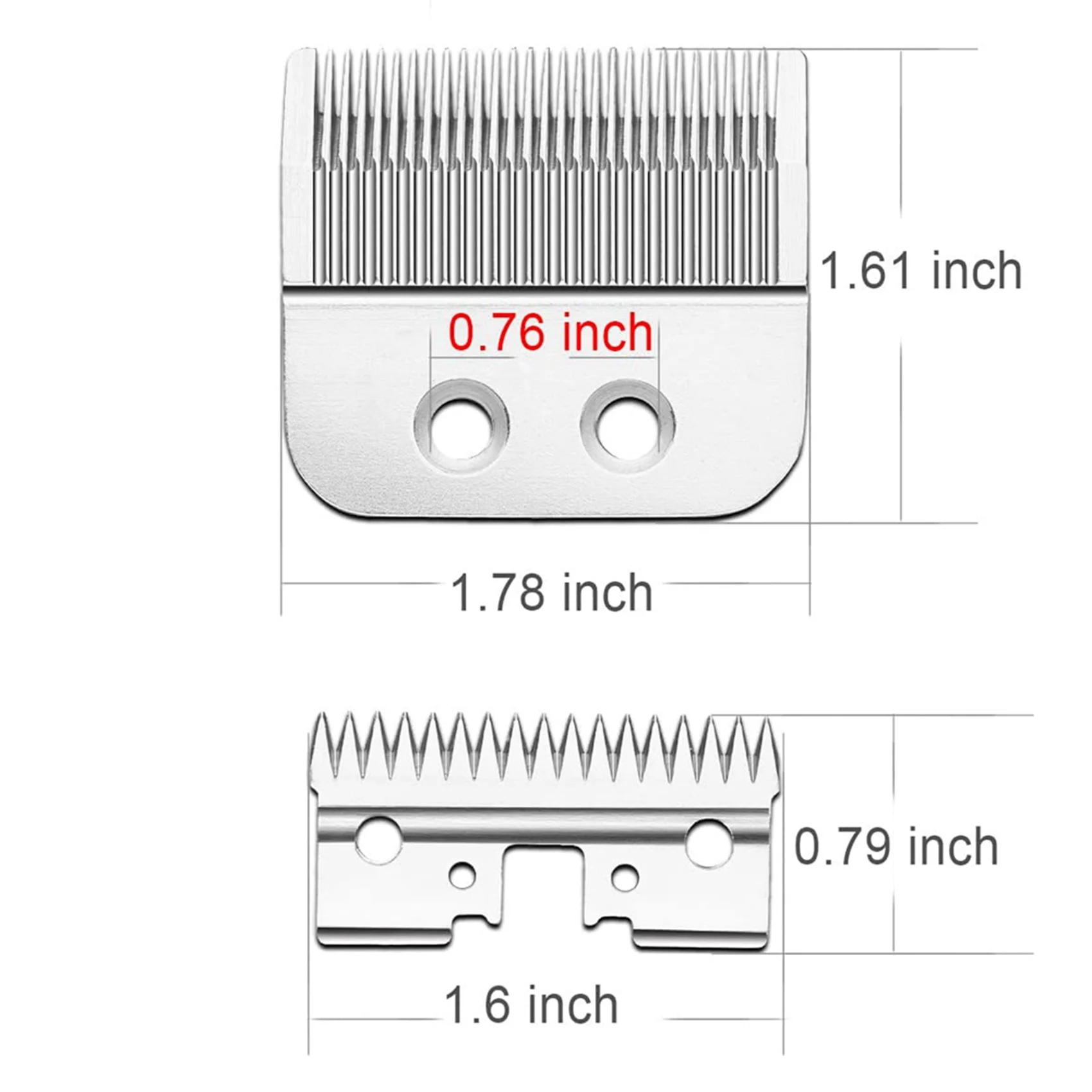 AT02-2X Replacement Blade 22995 For Andis Master PM-1 Speedmaster Clippers Replacement Blades 22995