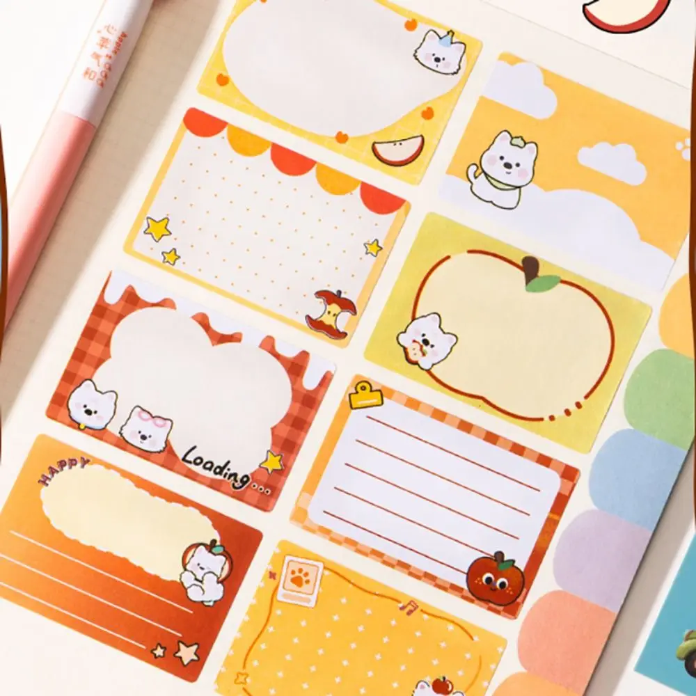 

Высококачественные клейкие заметки для щенков/котят, выдвижные, полностью клеящиеся, для сообщений, маркировки, блокнот для школы и офиса