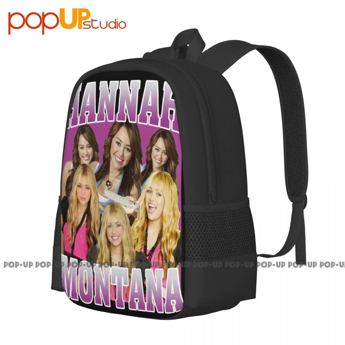 Hannah Montana Miley Cyrus Music Rap Hip-Hop Backpack Large Capacity Gym Softback Shopping Bag Clothes Backpacks