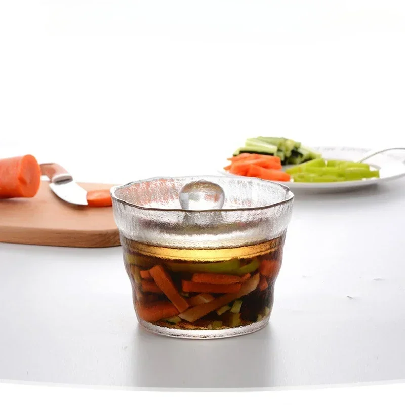 Kimchi Jar Useful Things for Kitchen Lead-free Glass Pickle Jar Containers for Food Heavy Stone Pickle Container Side Dish Home