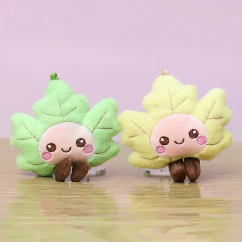 Single Wedding Handbag Accessory, Fashion-Forward Imitation Maple Leaf, Appealing Plush Doll Keychain, Present for Comrade