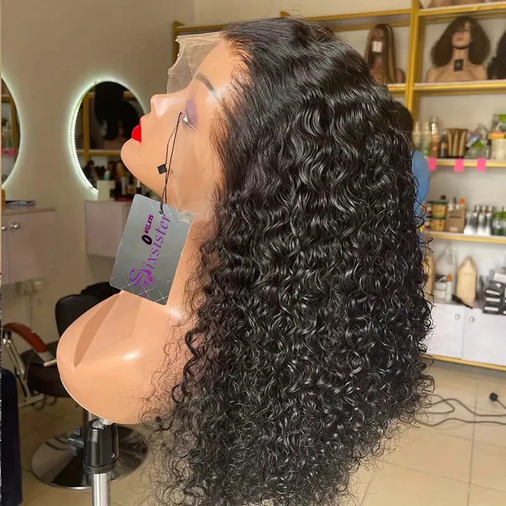 

13x4 Short Bob Wig Human Hair Curly Deep Wave 100% Brazilian Human Hair Bob Wigs Transparent Lace Front Wig For Women Preplucked