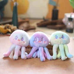 LLavero de pulpo de Medusa de animales marinos de felpa, decoración de bolso, colgante, llaveros de bolsos de niña, llavero Kawaii