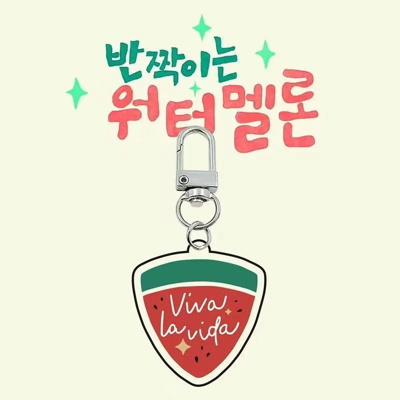 فيفا لا فيدا سلاسل المفاتيح حقيبة قلادة اكسسوارات هدية المسلسل التلفزيوني الساطع البطيخ فانجابونيلاتا وورترميلون تأثيري سلسلة مفاتيح أكريليك #2