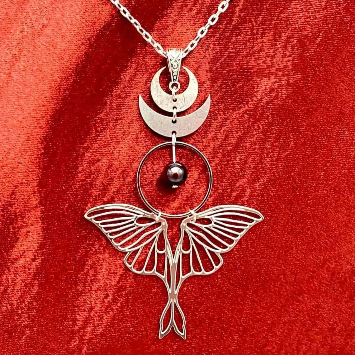 Moon Moth Necklace,… - image