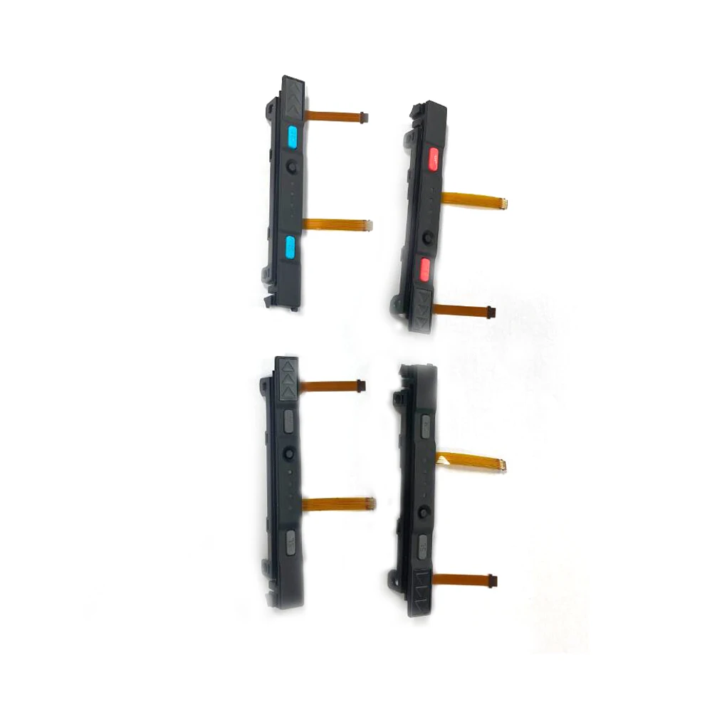 1 زوج استبدال ل Joy con اليسار اليمين المنزلق السكك الحديدية مع SL SR زر للتبديل Joycon تحكم إصلاح مع الكابلات المرنة