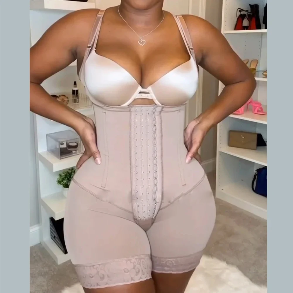 

Fajas Open Bust Bodysuit with Waist Trainer Post Surgery Tummy Control Body Shaper Butt Lifter Shapewear Bbl Shapers BBL