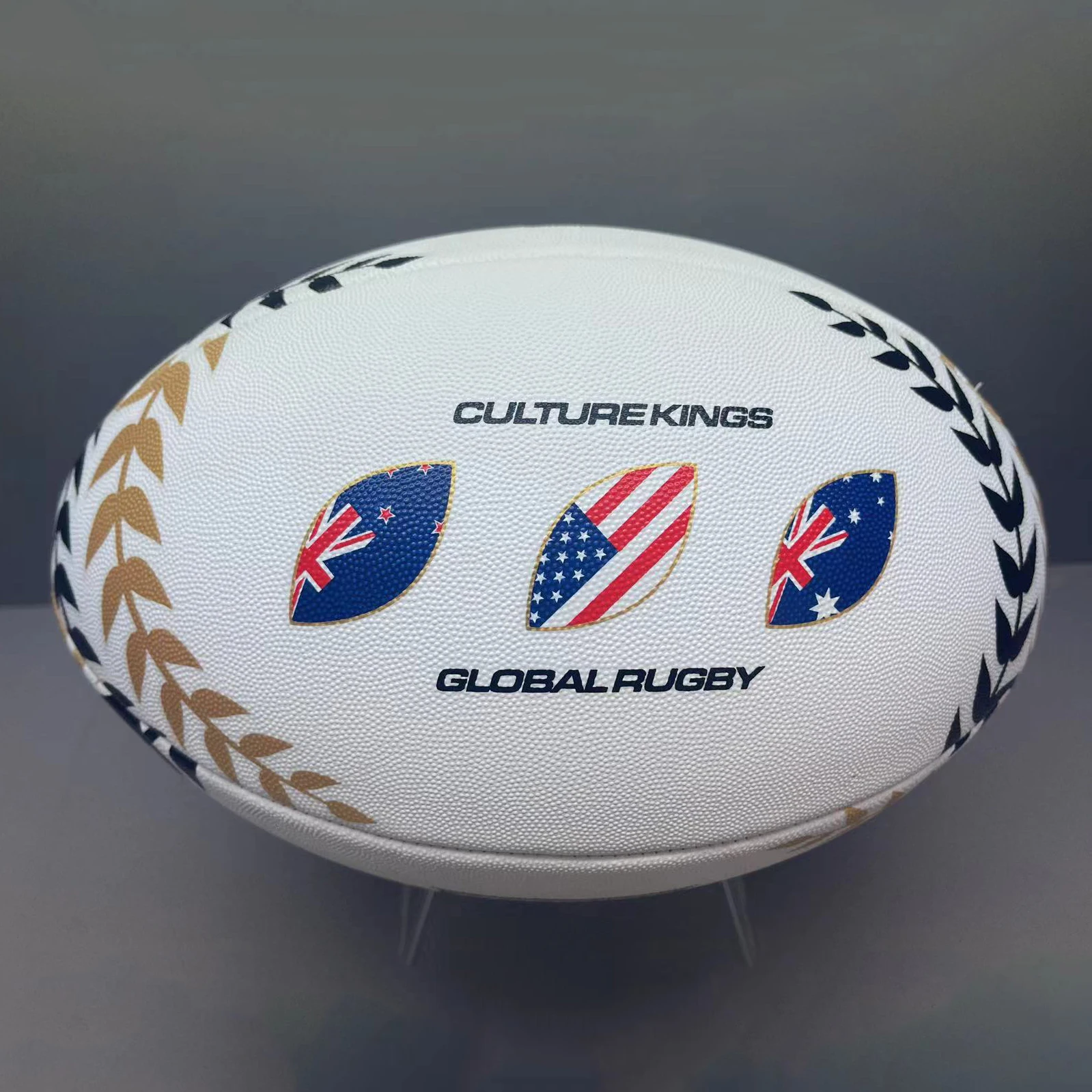 

Custom Rugby Ball Premium Match Quality Machine Stitched Official Game Ball Size 4 Size 5 PVC PU Football Rugby Ball