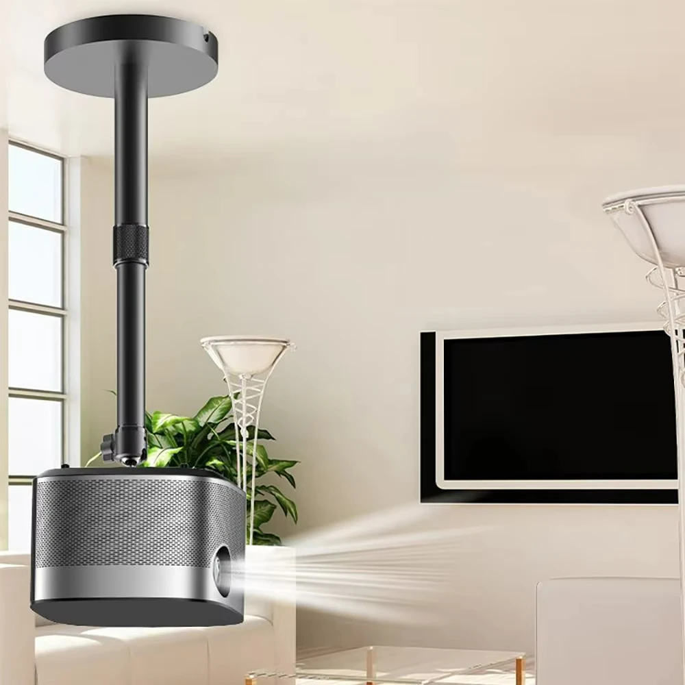 Everycom Projector Wall Bracket Hanger Adjustable Projector Ceiling Mount Stand For Jenovox XGIMI JMGO VIdda C1S Formovie X5 etc