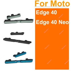 For Motorola MOTO Edge 40 Edge 40 Neo Power Volume Button On OFF Power Volume Side Key Flex Cable Replacement