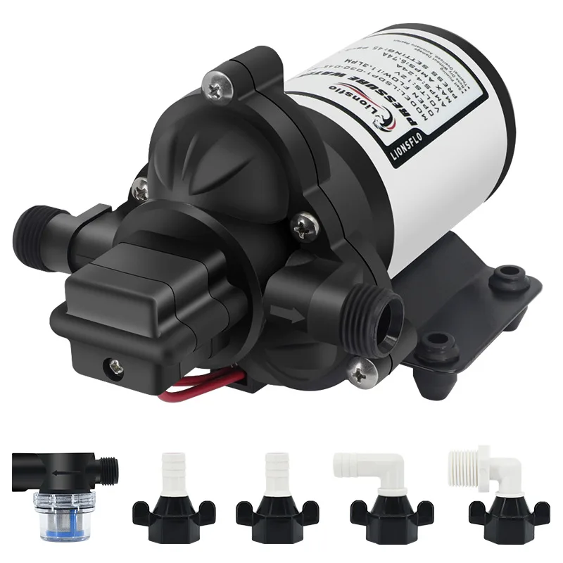 RV water pump Fresh Water Pump 12V Self Priming Sprayer Pump RV Water Pump W/ Pressure Switch Camper Marine Diaphragm Pump