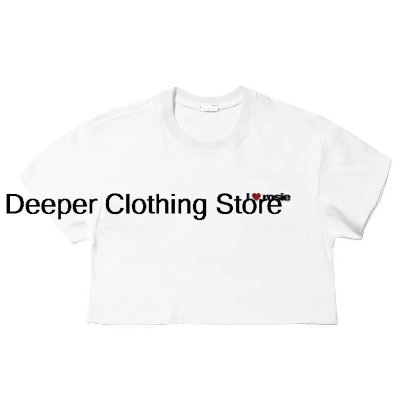 روز تي شيرت أنا أحب روزي رسالة طباعة المشجعين تي شيرت Kpop ROSÉ نفس الملابس الجديدة النساء المحاصيل القمم الرجال القطن قصير الأكمام المحملة القمم