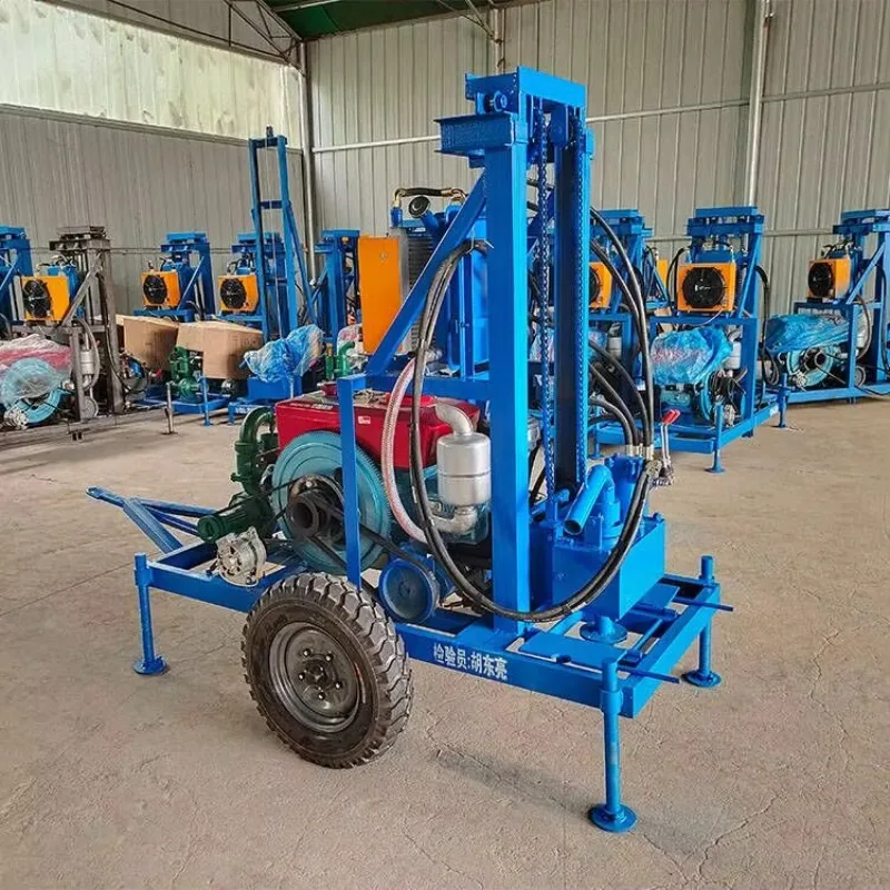 Water Well Drilling Rig / Water Well Drilling Machine 120m drilling rig+120m pipes+4*150mm drilling bits and others parts