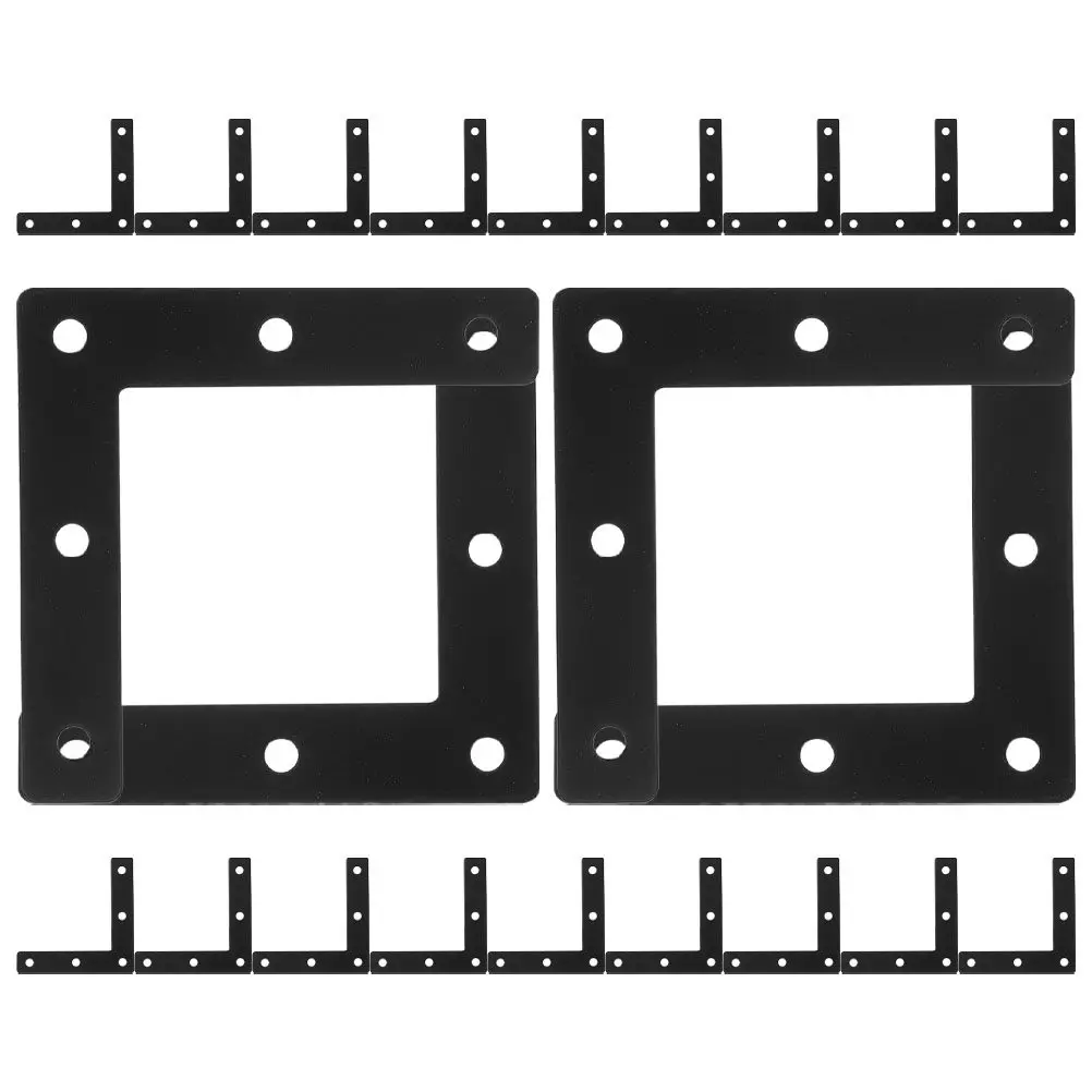 L Bracket Corner Supports 30 Pack Heavy Duty Cold Rolled Steel Plates for Furniture Wood Fixing Mounting