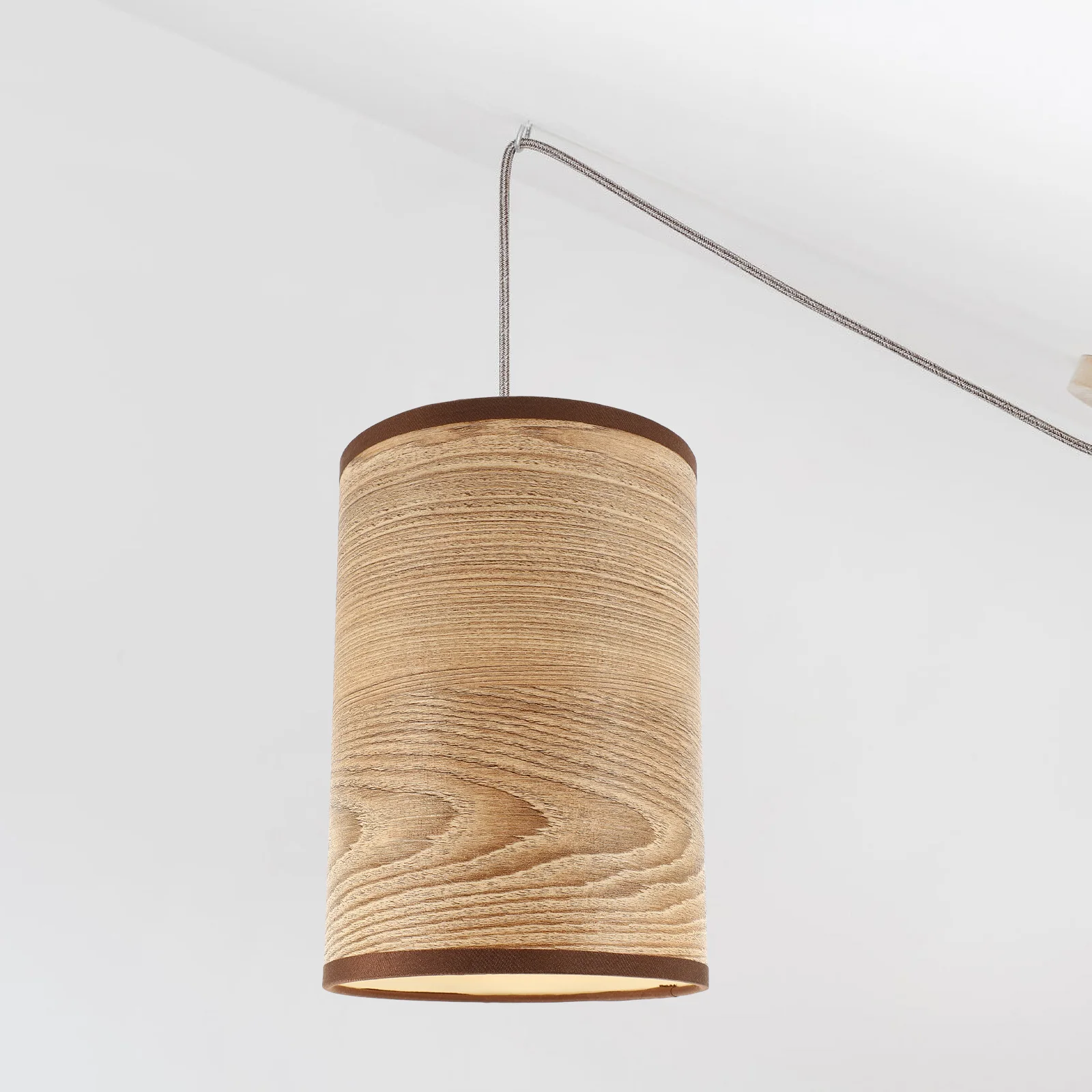 

Wood Grain Lampshade Replacement Chandelier Ceiling Lamp Shade E27 E14 Pendant Light Cover Decorative Durable Smooth Surface