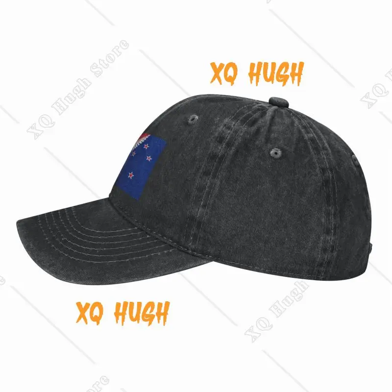 Custom Unisex Cotton New Zealand Flag Baseball Cap Adult Adjustable Dad Hat Men Women Outdoor