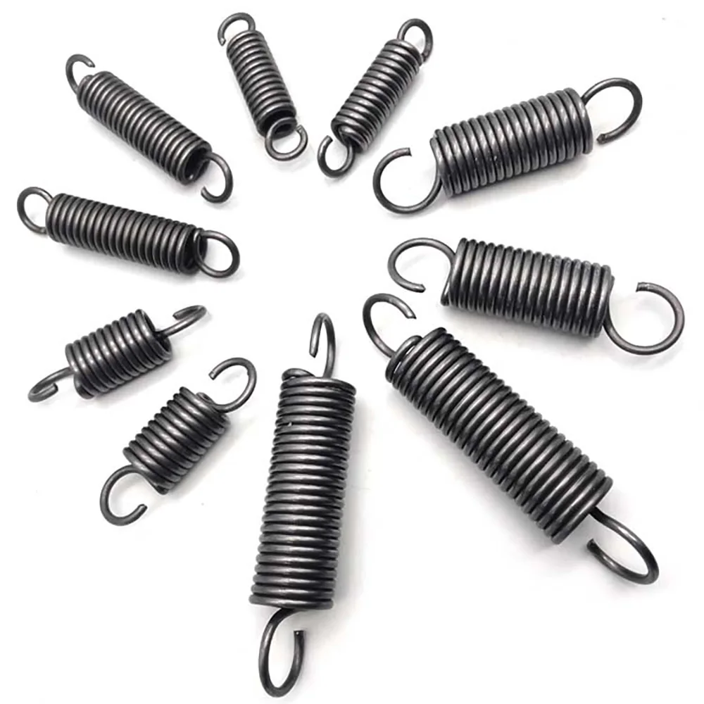 Wire Diameter 2.5mm Spring steel Open Hook Tension Spring with O hook extension spring Outer Diameter 13-30mm Length: 60mm-140mm
