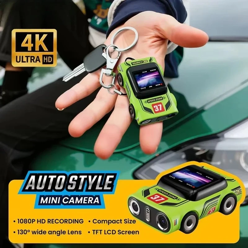 New Retro Mini Camera Thumb-Sized Portable Vintage Camera with HD Image Neck Wearable Travel Gadget for Students Cool