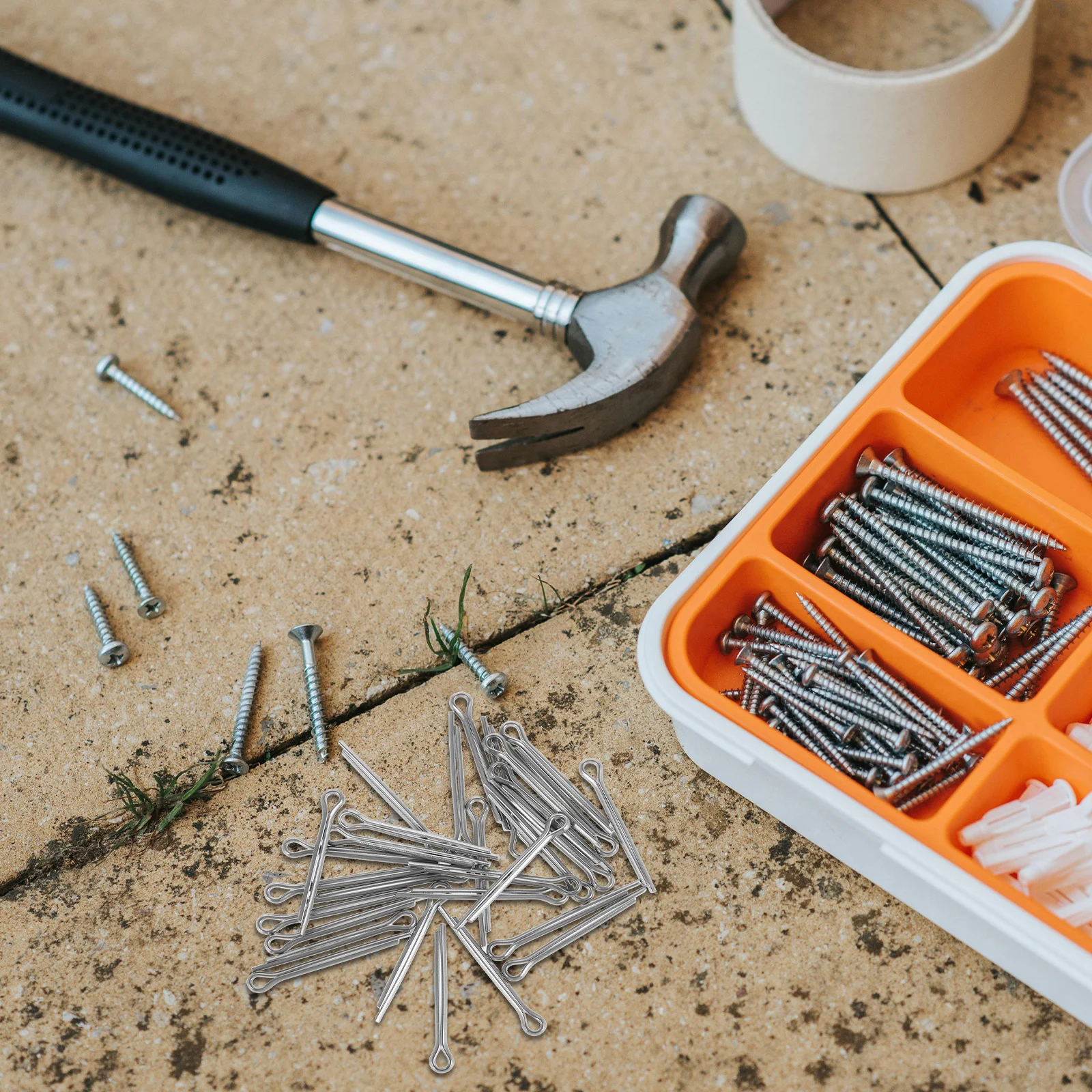 

30Pcs Brake Pads Lock Pin Stainless Steel Disc Brake Caliper Bolts Reliable Efficient DIY Repair Small Steel Pins