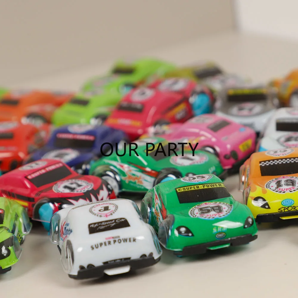 15Pcs Cartoon Mini Pull Back Car Toys for Kids Birthday Party Favors Baby Shower Gift Halloween Pinata Fillers School Rewards