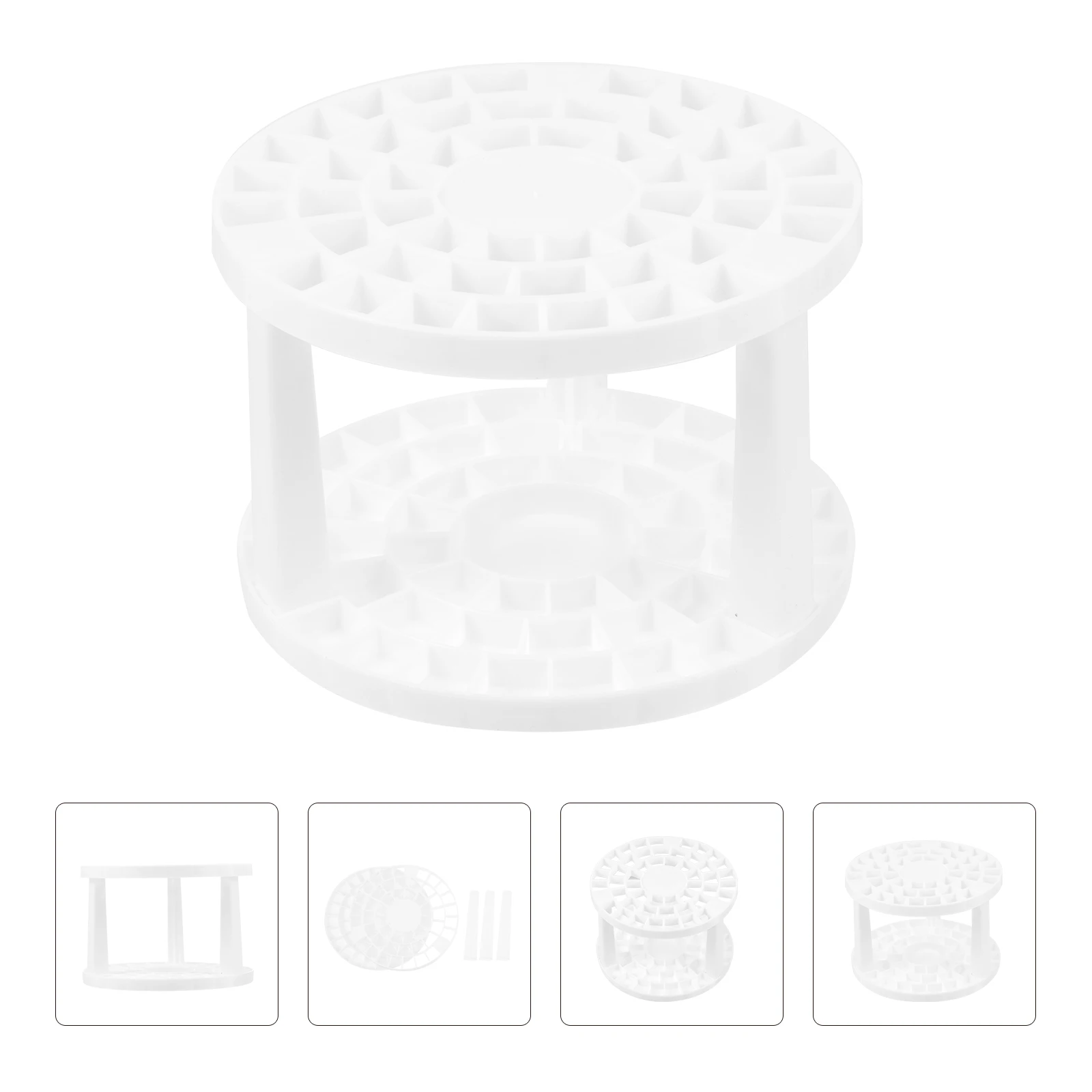 

Stylish Makeup Brush Storage Rack Detachable Compartment Shelf Desktop Organizer Makeup Tool Holder Durable