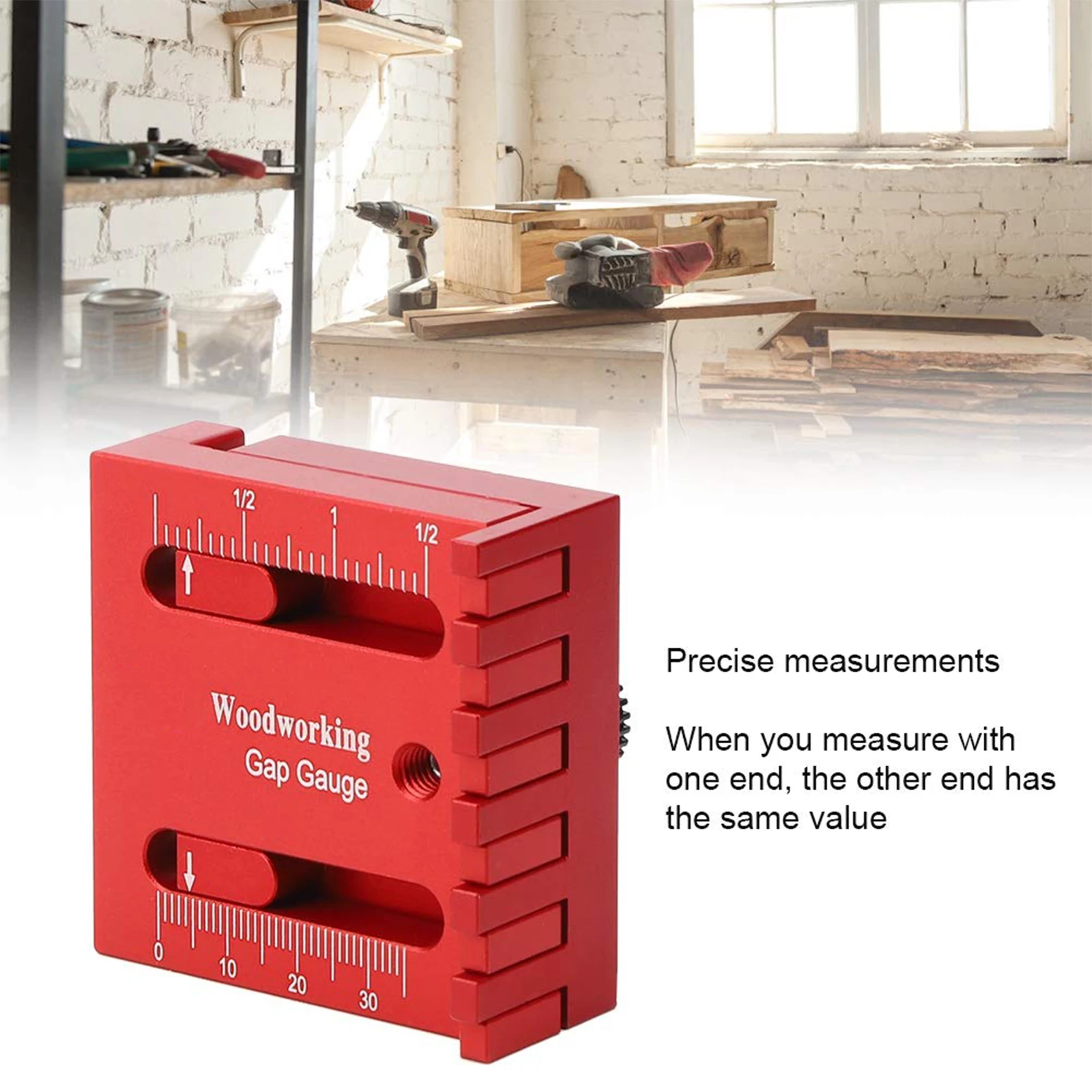Saw Ruler, Woodworking Gap Gauge, Aluminum Alloy Precision Designers, Engineers, Architects for Woodworking Enthusiasts