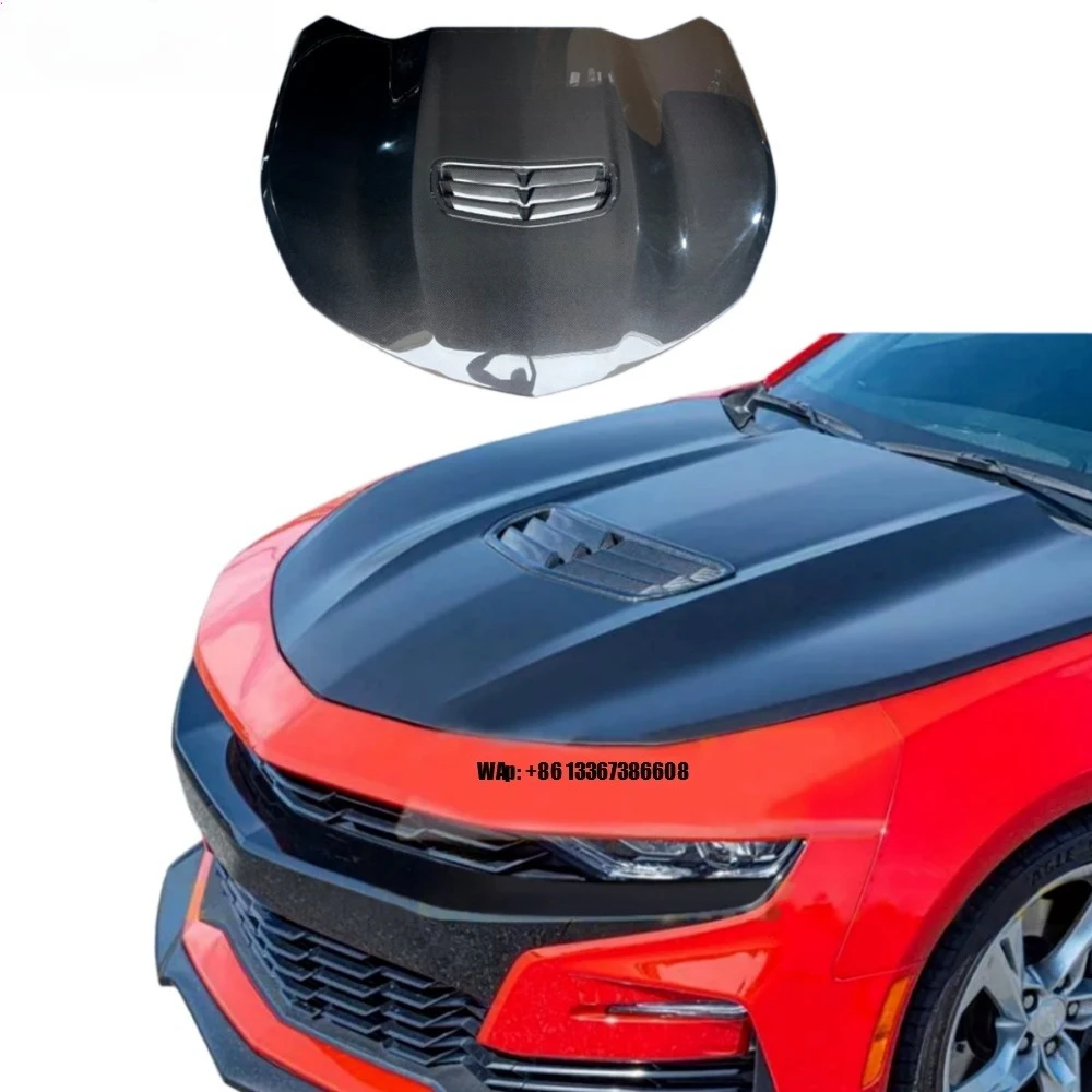 

High Quality New ZL1 Style Carbon Fiber Hood with Bolts for 2023 Camaro Bolt-On Performance Upgrade