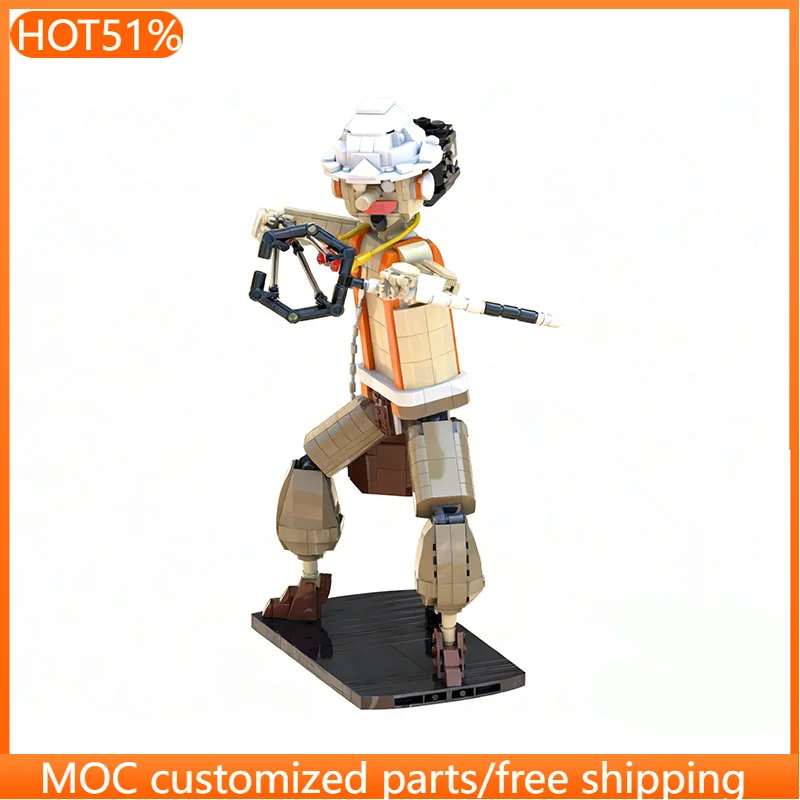 

Набор из 678 деталей Brickheadz: Фигурка воина-снайпера в стиле Ace, модульный конструктор MOC, DIY, подарок для мальчика на праздник