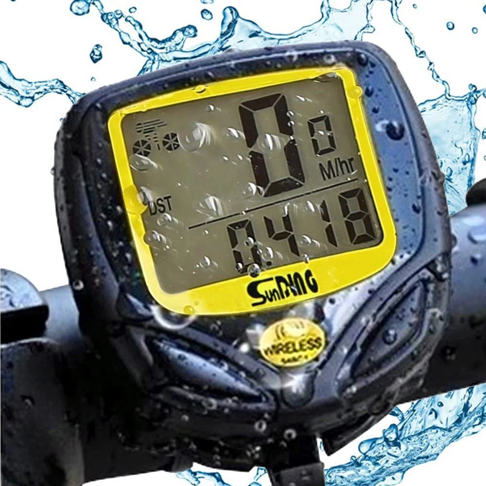 Wireless LCD Bike Computer Waterproof Bicycle  Digital Backlight Odometer Clock Cycling Stopwatch Bike Accessories